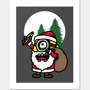 Christmas Santa Minions Posters and Art